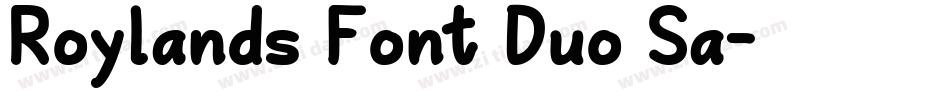 Roylands Font Duo Sa字体转换
